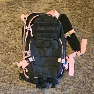Explorer Tactical Black & Pink Backpack